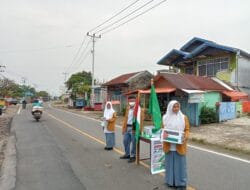Bukti Solidaritas Terhadap Palestina, Santri Pontren Mu’allimin Muhammadiyah Tamiang Gelar Aksi Pengalangan Dana