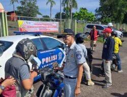 Tingkatkan Kepatuhan Wajib Pajak, Jasa Raharja Kepri Gelar Operasi Dalrikwas di Depan Stadion Temenggung Abdul Jamal