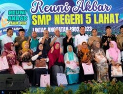 Reuni Akbar SMP Negeri 5 Lahat Lintas Angkatan 1982-2023 Berjalan Sukses