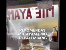 Rekomendasi Mie Ayam Terenak Rp11 Ribuan di Palembang, Porsinya Melimpah hingga Tumpah, Rasonyo Sedap Nian Bikin Nagih Lur