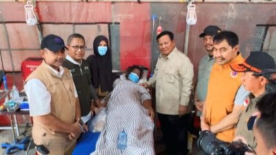 Presiden Prabowo Kunjungi Posko Pegadaian Peduli, Kanwil XII Surabaya Siap Tambah Dukungan