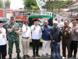 BAZNAS KABUPATEN SUKABUMI TERIMA BANTUAN ALAT KESEHATAN DAN AMBULANS DARI AXA INSURANCE