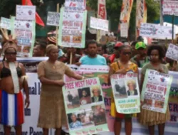 Aksi Damai di Pusat Papua Tengah Berjalan Kondusif, Ini 12 Tuntutan Demonstran