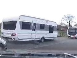 Caravans and Trucks Fill Country Park as Easter Begins