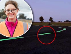 Glow-in-the-dark roads now shine in new Australian town after big success