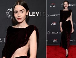 Lily Collins Shines in Bold Cut-Out Dress at PaleyFest LA 2026
