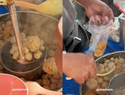 Jajanan kaki lima tersembunyi di Solo, coba bakso Kojek di depan Pasar Ledoksari, antri sejak pagi