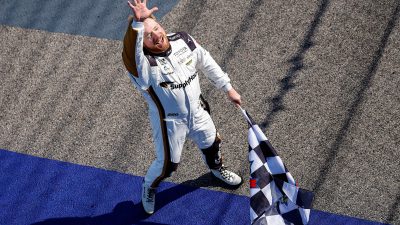 Tyler Reddick Wins Fifth NASCAR Victory in Overtime at Kansas