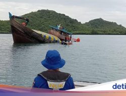Kapal Bermuatan Kelapa Nyaris Tenggelam Usai Tabrak Terumbu Karang di Perairan Moro