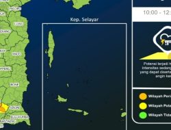 Prakiraan Cuaca Sulawesi Barat 13 April 2026: Hujan Ringan hingga Sedang Siang Ini