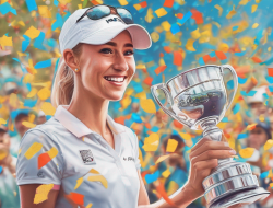 Nelly Korda ties 54-hole record at Chevron Championship despite late struggles