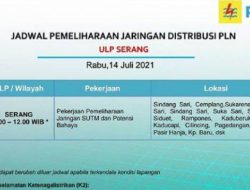 Jadwal pemadaman listrik di Serang Banten hari ini, Senin 13 April 2026: Lokasi terdampak