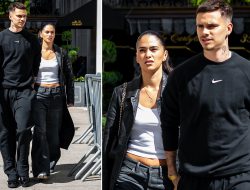 Romeo Beckham and Kim Turnbull Turn Heads in NYC Style