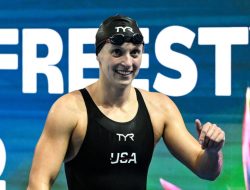 Katie Ledecky shares inspiring message while celebrating National Learn to Swim Day