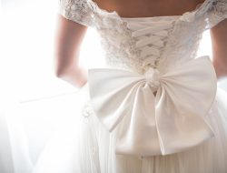 Woman transforms wedding gowns into infant funeral attire