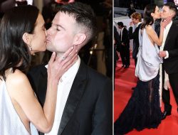 Alexa Chung’s fiery red carpet kiss with Tom Sturridge at Cannes