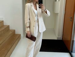 5 gaya blazer linen wanita, nyaman dan modis!