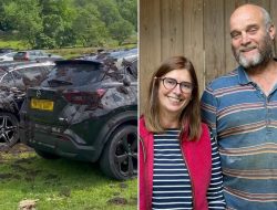Farmer Sprays Slurry on Luxury Cars Over Day-Tripper Disrespect
