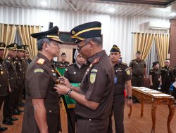 Dilantik Kajati Sumut, Wakajati, Aspidum, dan Tujuh Kajari di Sumut Resmi Berganti
