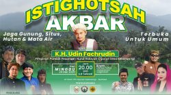 “Istiqhotsah Akbar Sumedang. Tokoh Adat dan Masyarakat Bersatu Tolak Genthermal Tampomas”
