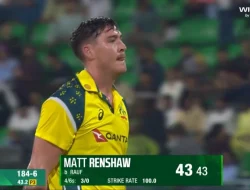 Watch: Timber! Haris Rauf shatters Renshaw’s stumps in 2nd ODI vs Australia