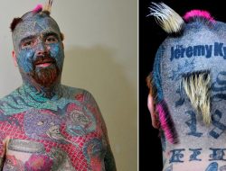UK’s most tattooed man ‘petrified’ of needles despite spending 1,600 hours getting inked up