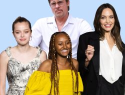A third Jolie-Pitt child has filed to drop Brad’s last name. His response says a lot.
