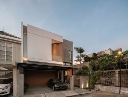 Rumah kontemporer sejuk dengan nuansa alami