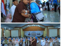 Bupati dan Wakil Bupati Labura Sambut Kepulangan 115 Jemaah Haji di Asrama Haji Medan