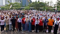Unitomo dan PMI Surabaya Cetak Generasi Tangguh Lewat Latihan Gabungan PMR