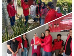 Bulan Bung Karno, PAC PDI Perjuangan Cibeurem Gelar Bakti Sosial dan Aksi Bersih Lingkungan Untuk Warga
