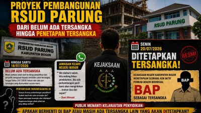Setelah Sempat Belum Ada Tersangka, Kejari Kabupaten Bogor Tetapkan ASN Aktif Berinisial BAP dalam Kasus RSUD Parung