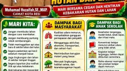 Camat Kota Besi Ajak Masyarakat Cegah Kebakaran Hutan dan Lahan