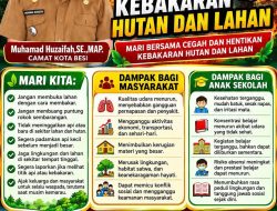 Camat Kota Besi Ajak Masyarakat Cegah Kebakaran Hutan dan Lahan