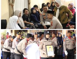 Polres Labuhanbatu Berikan Penghormatan Terakhir kepada Aiptu Erwin Syahputra