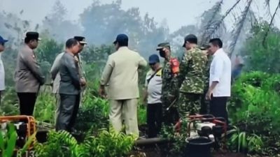 Presiden Prabowo Pimpin Penanganan Karhutla, Tinjau Kesiapan Hadapi Kemarau di Palangka Raya
