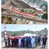 Wujud Syukur Masyarakat Atas Kemerdekaan di Meriahkan Dengan Bentangan Bendera Merah Putih