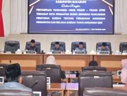 Dalam Sidang Paripurna DPRD Fraksi DPRD Memberikan Sejumlah Catatan, Masukkan Saran Serta Koreksi Materi Yang Telah di Sampaikan Pemerintah Daerah