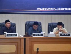 Agenda Penyampaian Nota Pengantar Bupati Raperda APBD 2027 di Sampaikan Oleh Wakil Bupati Sukabumi Dalam Paripurna DPRD