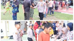 Polres Labuhanbatu Gelar Warung Polri Presisi Minggu ke-22, Bagikan 350 Porsi Makanan Gratis