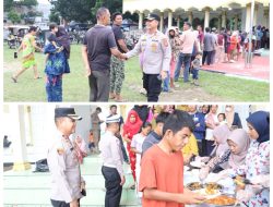 Polres Labuhanbatu Gelar Warung Polri Presisi Minggu ke-22, Bagikan 350 Porsi Makanan Gratis