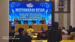 Mubes I Forum Kebangsaan Ormas Kalteng Resmi Dibuka, Yanto E. Saputra Terpilih Jadi Koordinator
