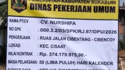 Dinas PU Kabupaten Mulai Kerjakan Ruas Jalan Cibentang – Cibencoy Yang di Laksanakan Oleh Kontraktor CV. Nursyifa