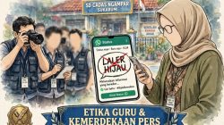 Oknum Guru SD  Cadas Ngampar Menjadi Sorotan Setelah Sebut Wartawan ‘Laler Hijau” di Status WA nya.