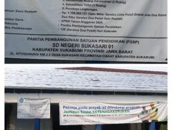 Revetalisatasi SDN Sukasari 01 Cisaat Berjalan Dengan Baik, Pekerjaan di Nilai Sesuai Standar Mutu SNI.