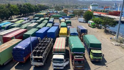 Ratusan Truk Bisa Ditampung, Pelindo Tanjung Wangi Buka Dua Fasilitas Parkir Insidentil