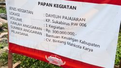 Rehab Jembatan Desa Gadog Disorot, KPKB Pertanyakan Material Batu dan Spesifikasi