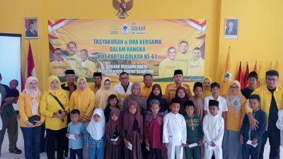 Tasyakuran HUT Partai Golkar Ke-62 di Kabupaten Sukabumi